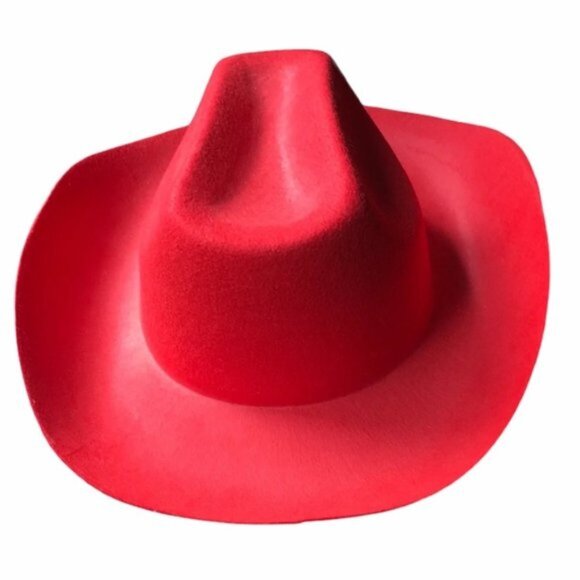 Tim Horton’s Red Felt Cowboy Hat - Picture 2 of 6
